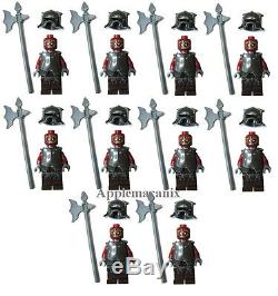 10 NEW LEGO 9471 Lord of the Rings URUK-HAI ARMY Minifig Figure Lot Armor/Axe/Hm