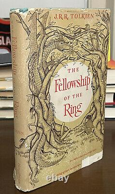 1954 J. R. R. Tolkien Lord of the Rings FELLOWSHIP OF RING US FIRST PRINTING WOW