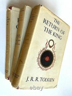 1954 J. R. R. Tolkien Lord of the Rings Trilogy 1st Editions 1st and 2nd Printings
