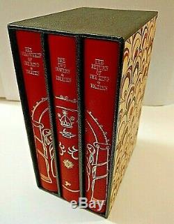 1955 LORD OF THE RINGS J. R. R Tolkien Leather Bound First Edition 1/2 The Hobbit