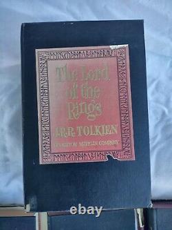 1965 2nd Edition The Lord of the Rings Trilogy 3 Book Set with Maps & Slipcovers