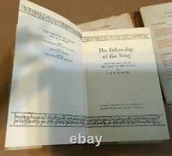 1st Ed 8/7/6 UK 1-3 LORD OF THE RINGS First Edition J. R. R Tolkien JRR HC Novels