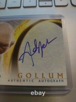 2003 Lord of the Rings ROTK Return of King Andy Serkis as Gollum autograph card