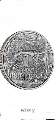 2022 Niue Lord of the Rings The Shire 3oz Silver Antique Coin Mintage Of 1000