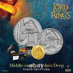 2022 Niue The Lord of the Rings Helm's Deep 1oz Silver Antique Coin