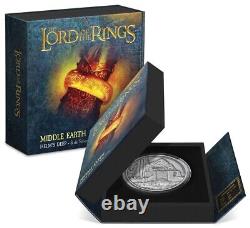 2022 Niue The Lord of the Rings Helm's Deep 3oz Silver Antique Coin Mintage 1000