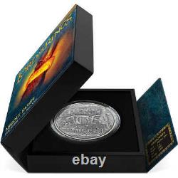 2022 Niue The Lord of the Rings The Shire 1 oz. 999 Silver $2 Antiqued Coin COA