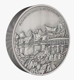 2022 THE LORD OF THE RINGS RIVENDELL 3 oz. 999 Silver Coin