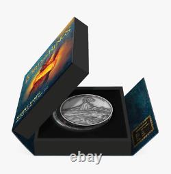 2022 THE Lord of the Rings Middle Earth MOUNT DOOM 1oz. 999 Silver Coin OGP