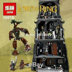 2430Pcs Lord of the Rings Tower Orthanc Mordor Model Building Blocks Bricks Toys