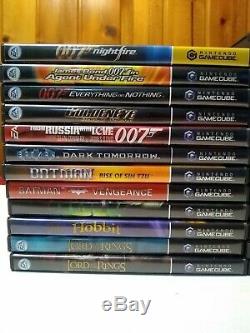 (25) Nintendo Gamecube Game Lot 007, Batman, Lord of the Rings, Star Wars, X-Men