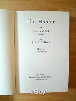 2nd Edition The Hobbit. J. R. R. Tolkien. 1965 15th Imp. Lotr Lord Of The Rings