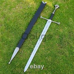 40 Anduril Sword of King Elessar From Lord of the Rings With Wall Plaque