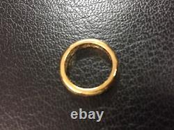 500 Lord Of The Rings Movie Ring Scrap 24kt Gold Plated Heavy 6 1/2 Etched