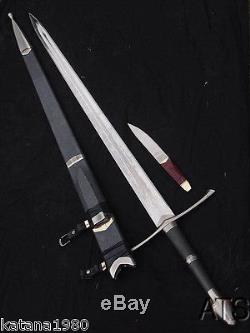 50.4 Razor Sharp Lord of the Rings Strider Ranger Sword & Scabbard NEW