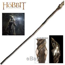 73 Officially Licensed Hobbit Lord of the Rings Gandalf Wizard Staff with Mount