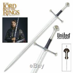 Anduril The Sword of King Elessar Lord Of The Rings Hobbit United Cutlery FREE S