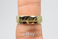 Authentic Lord of The Rings of Power 14k Solid Yellow Gold Band Sizable 6.5 NLP