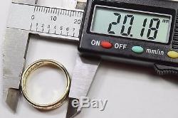 Authentic Lord of The Rings of Power 14k Solid Yellow Gold Band Sizable 6.5 NLP