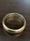 Authentic Noble Collection 10k Solid Gold Lord Of The Rings The One Ring Sz 12