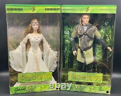 BARBIE Lord of the Rings Legolas & Galadriel Elf Elves Barbie Dolls NEW