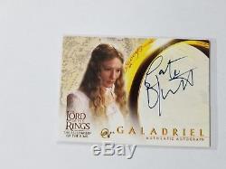 Cate Blanchett Lord Of The Rings Autograph Card Galadriel Auto Lotr Fellowship