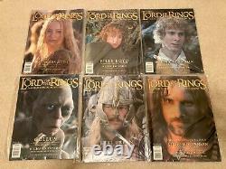 Complete Set of 18 Lord of the Rings Fan Club Movie Magazines