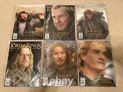 Complete Set of 18 Lord of the Rings Fan Club Movie Magazines