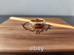 Custom Lord of the Rings One Ring 18K Gold Weta Workshop Official Prop Replica