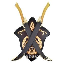 Daggers legolas lord of the rings with wall plaque LOTR fantasy sword dagger