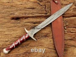 Damascus Handmade Hobbit Sting Elven Sword from Lord of the Rings replica