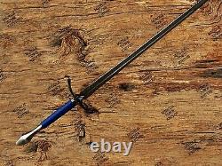 Damascus Steel Glamdring Sword/Lord Of The Rings Sword With Leather Sheath