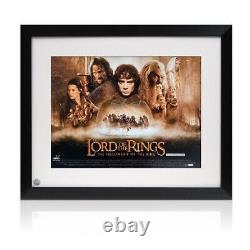 Elijah Wood Signed The Lord Of The Rings Poster. Framed
