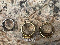 Elven Gandalf Lord of the Rings Hobbit Lot of 3 different Rings Combo LOTR