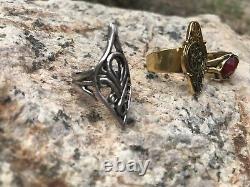 Elven Gandalf Lord of the Rings Hobbit Lot of 3 different Rings Combo LOTR