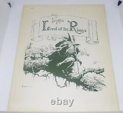 Frank Frazetta Lord Of The Rings Portfolio 1975 Signed/numbered #101/1000 Nm
