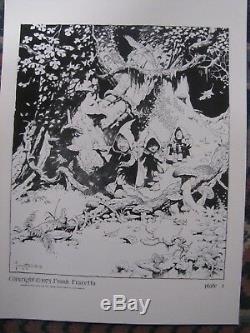 Frank Frazetta-Lord of the Rings portfolio RARE New with COA numbered to 1000
