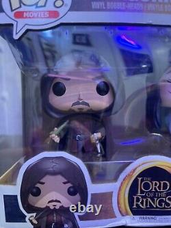 Funko POP! Lord of the Rings Aragorn & Arwen 2017 Exclusive DAMAGED BOX, VAULTED