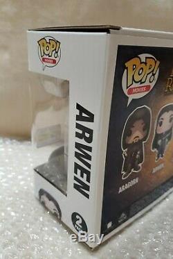 Funko Pop Aragorn & Arwen 2 PACK Lord of the Rings SDCC OFFICIAL STICKER VAULTED