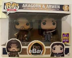 Funko Pop! Lord of the Rings Aragorn & Arwen 2017 Summer Convention Exclusive