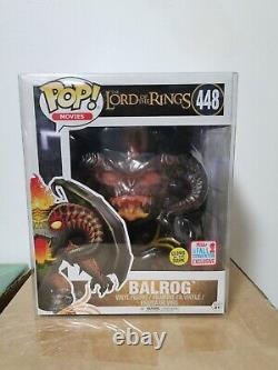 Funko Pop Movies 448 The Lord Of The Rings Balrog Glows In The Dark 2017 NYCC