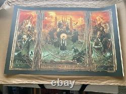 Gabz The Lord of the Rings Triptych 3 print set Regular, Variant, Gold Foil