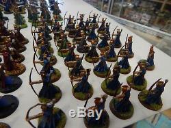 Games Workshop Lord of The Rings painted Elves x 165 plastic figures