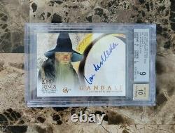 Gandalf Ian McKellen LORD OF THE RINGS Autograph Signed FOTR BGS 9 MINT