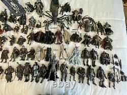 HUGE LOT 65+ Lord of the Rings Action Figures Toybiz, Marvel LOTR Toys