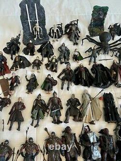 HUGE LOT 65+ Lord of the Rings Action Figures Toybiz, Marvel LOTR Toys