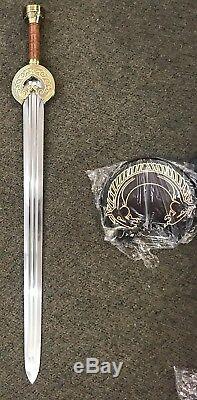 Herugrim The Sword Of The King Theoden Lord Of The Ring Metal Sword With Plaque