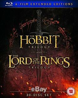 Hobbit Trilogy/The Lord Of The Rings Trilogy 6 Film Extended Edition Blu-Ray