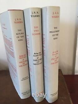 JRR TOLKIEN LORD OF THE RINGS 3 Vols First Editions Mixed Impressions 7,5,4 LOTR