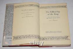 JRR Tolkien The Lord Of The Rings Trilogy Fellowship Towers King 3 Vols 1st DW